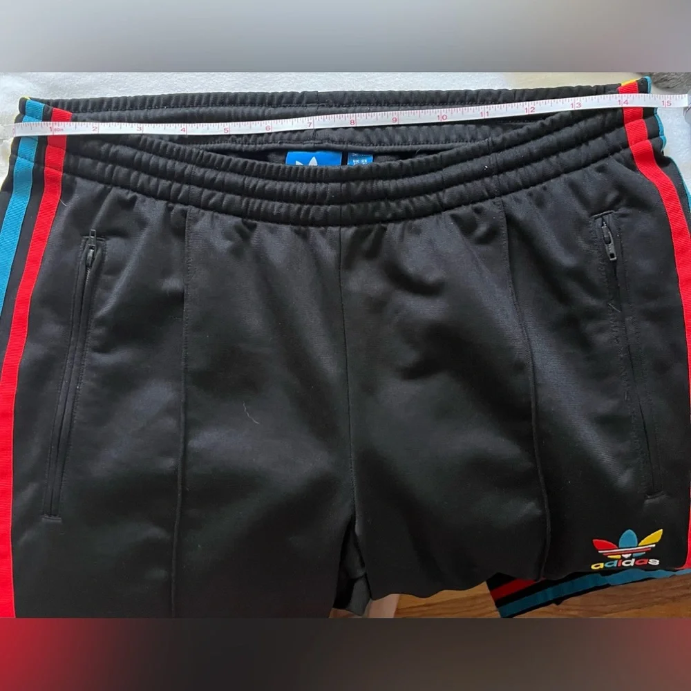 Ladies Adidas Originals black tri-color track pants (S) - Picture 3 of 4